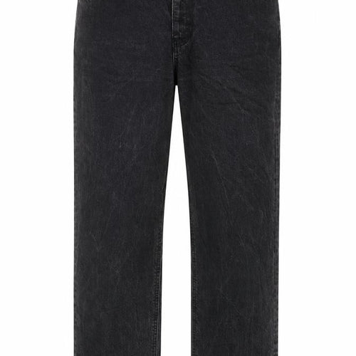 ASOS Mens Grey Cotton Straight Jeans Size 32 in L32 in Regular Button