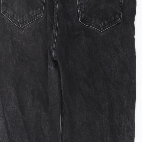 ASOS Mens Grey Cotton Straight Jeans Size 32 in L32 in Regular Button