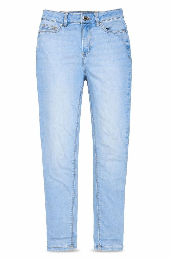 Denim & Co. Womens Blue Cotton Skinny Jeans Size 6 L28 in Regular Button