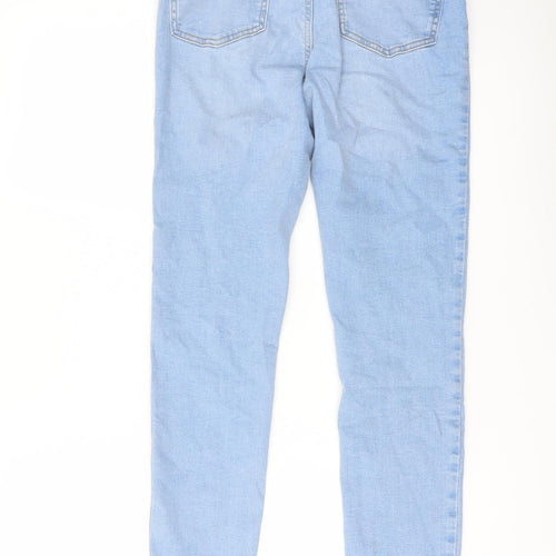 Denim & Co. Womens Blue Cotton Skinny Jeans Size 6 L28 in Regular Button