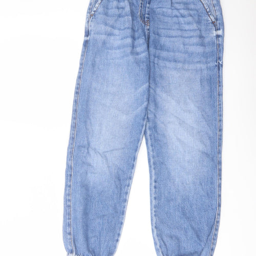 NEXT Boys Blue Cotton Tapered Jeans Size 9 Months Regular Pullover