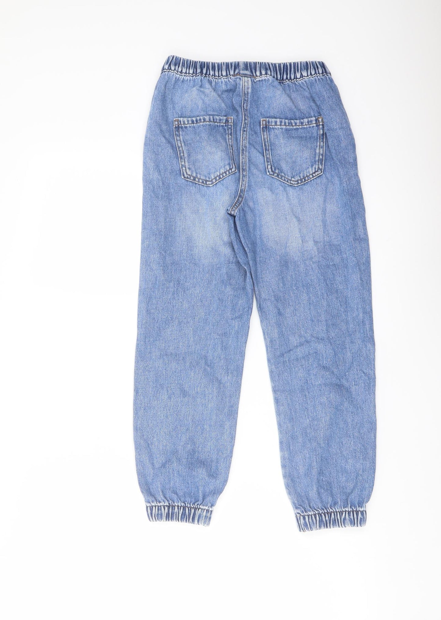 NEXT Boys Blue Cotton Tapered Jeans Size 9 Months Regular Pullover