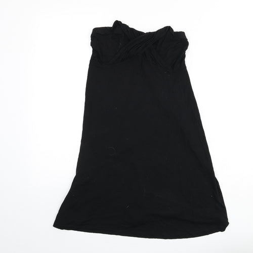 NEXT Womens Black Viscose A-Line Size 10 Off the Shoulder Pullover