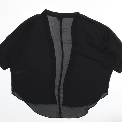 ASOS Womens Black Polyester Kimono Blouse Size 12 V-Neck