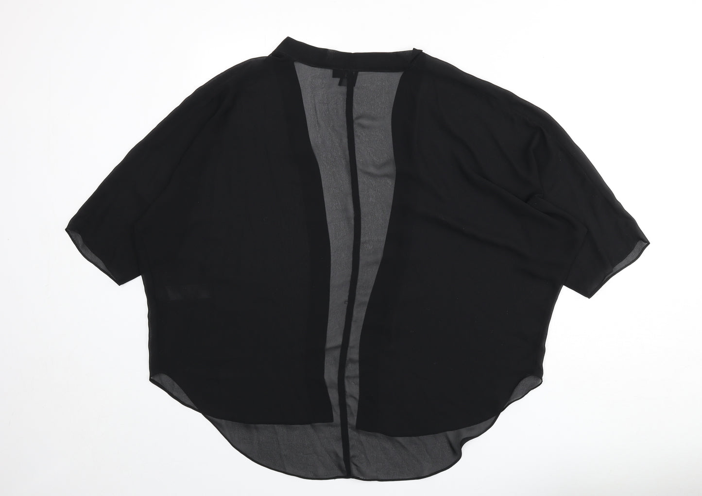 ASOS Womens Black Polyester Kimono Blouse Size 12 V-Neck