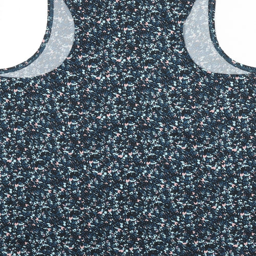 GOODMOVE Womens Multicoloured Geometric Polyester Basic Tank Size 24 Scoop Neck