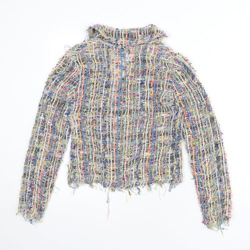Caroline Bliss Womens Multicoloured Jacket Size 12 Button - Shoulder Pads
