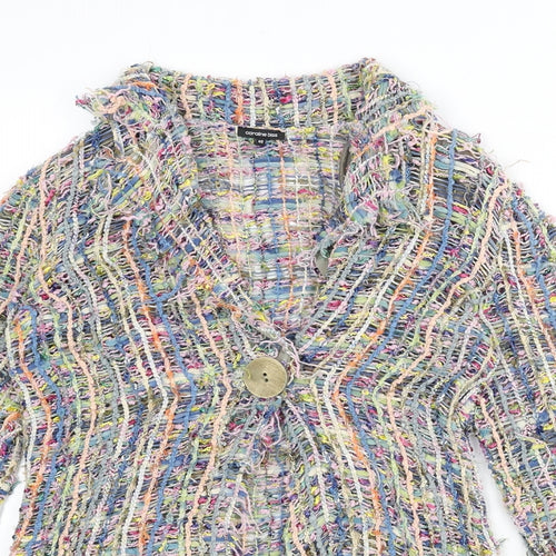 Caroline Bliss Womens Multicoloured Jacket Size 12 Button - Shoulder Pads