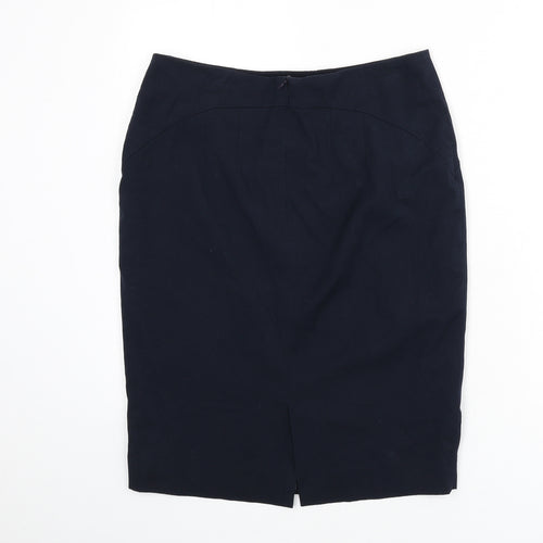 NEXT Womens Blue Polyester Straight & Pencil Skirt Size 12 Zip