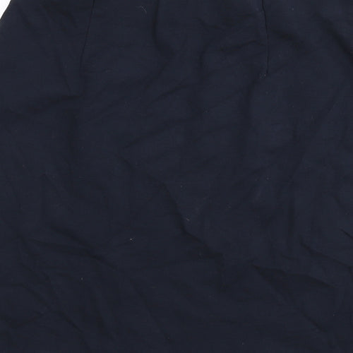 Marks and Spencer Womens Blue Viscose Straight & Pencil Skirt Size 14