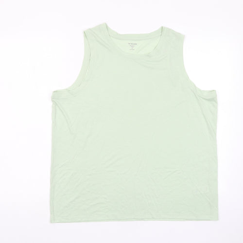 Marks and Spencer Womens Green Polyester Basic Tank Size 16 Scoop Neck