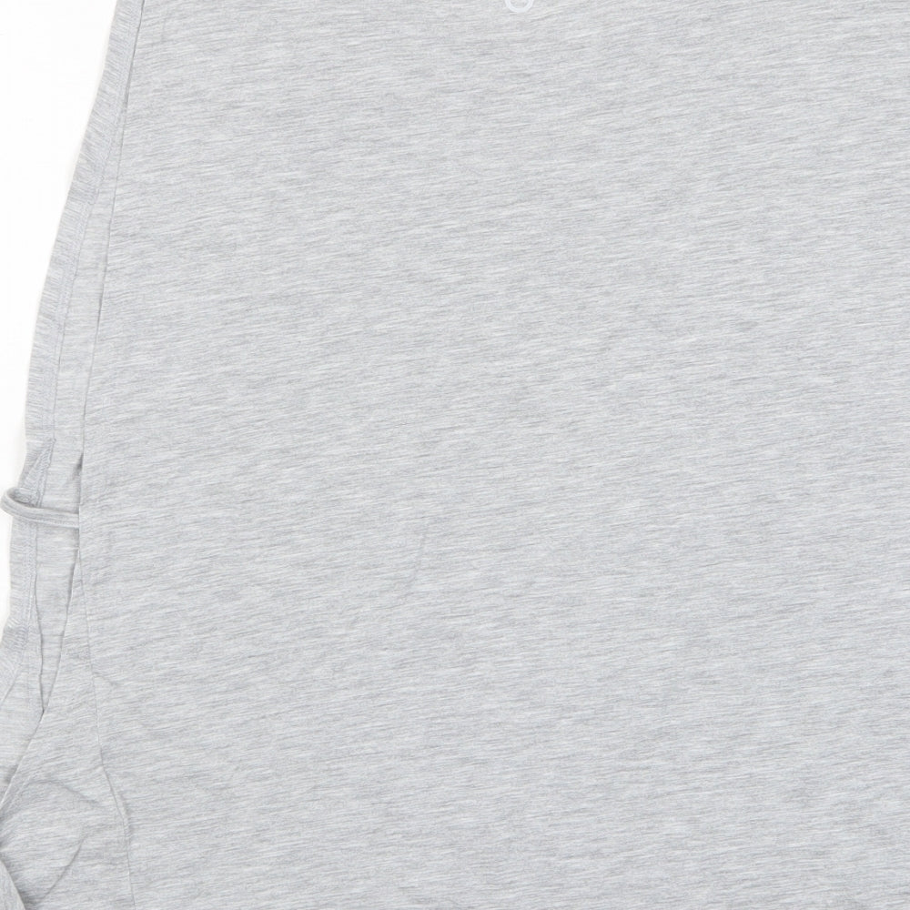 Marks and Spencer Womens Grey Polyester Basic Tank Size 16 Crew Neck Pullover - Logo