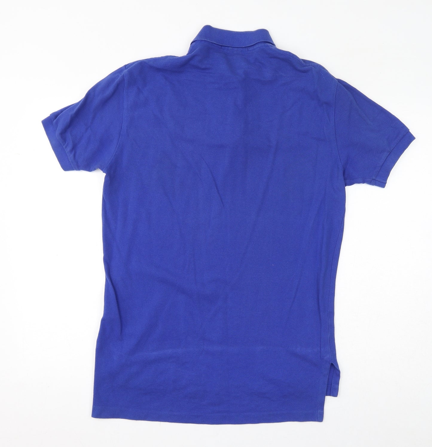 Ralph Lauren Womens Blue Cotton Basic Polo Size S Collared