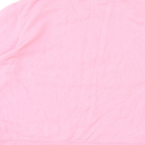 Peanuts Womens Pink Cotton Pullover Sweatshirt Size 14 Pullover - Snoopy
