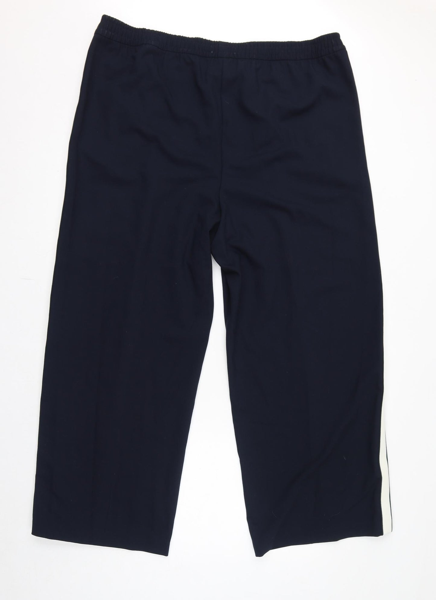 Marks and Spencer Womens Blue Polyester Trousers Size 22 L29 in Regular