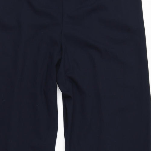 Marks and Spencer Womens Blue Polyester Trousers Size 22 L29 in Regular