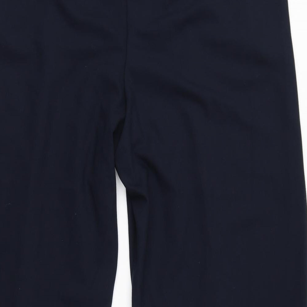 Marks and Spencer Womens Blue Polyester Trousers Size 22 L29 in Regular