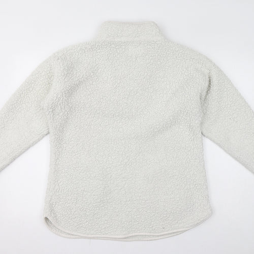 NEXT Womens White Polyester Pullover Sweatshirt Size L Pullover