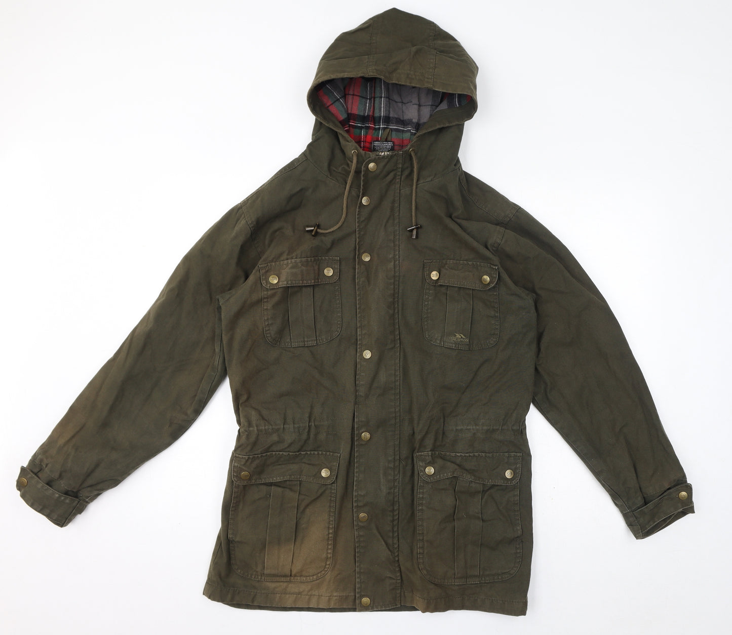 Trespass Mens Green Parka Coat Size S Zip