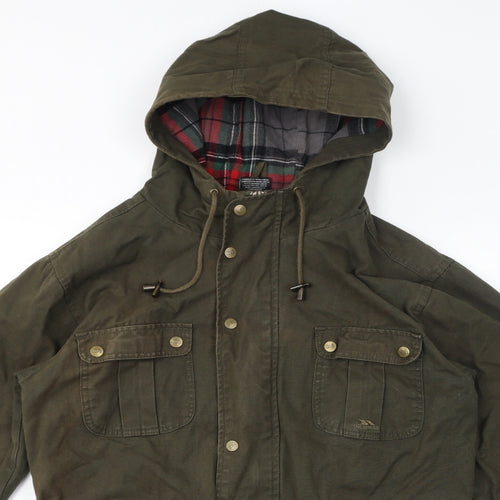 Trespass Mens Green Parka Coat Size S Zip