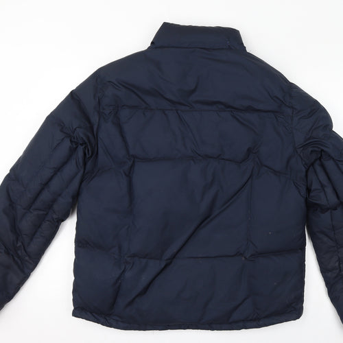 Gap Womens Blue Puffer Jacket Coat Size S Zip