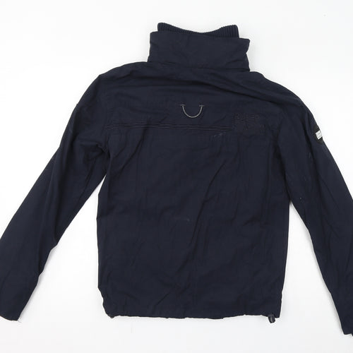 Superdry Womens Blue Windbreaker Jacket Size XS Zip