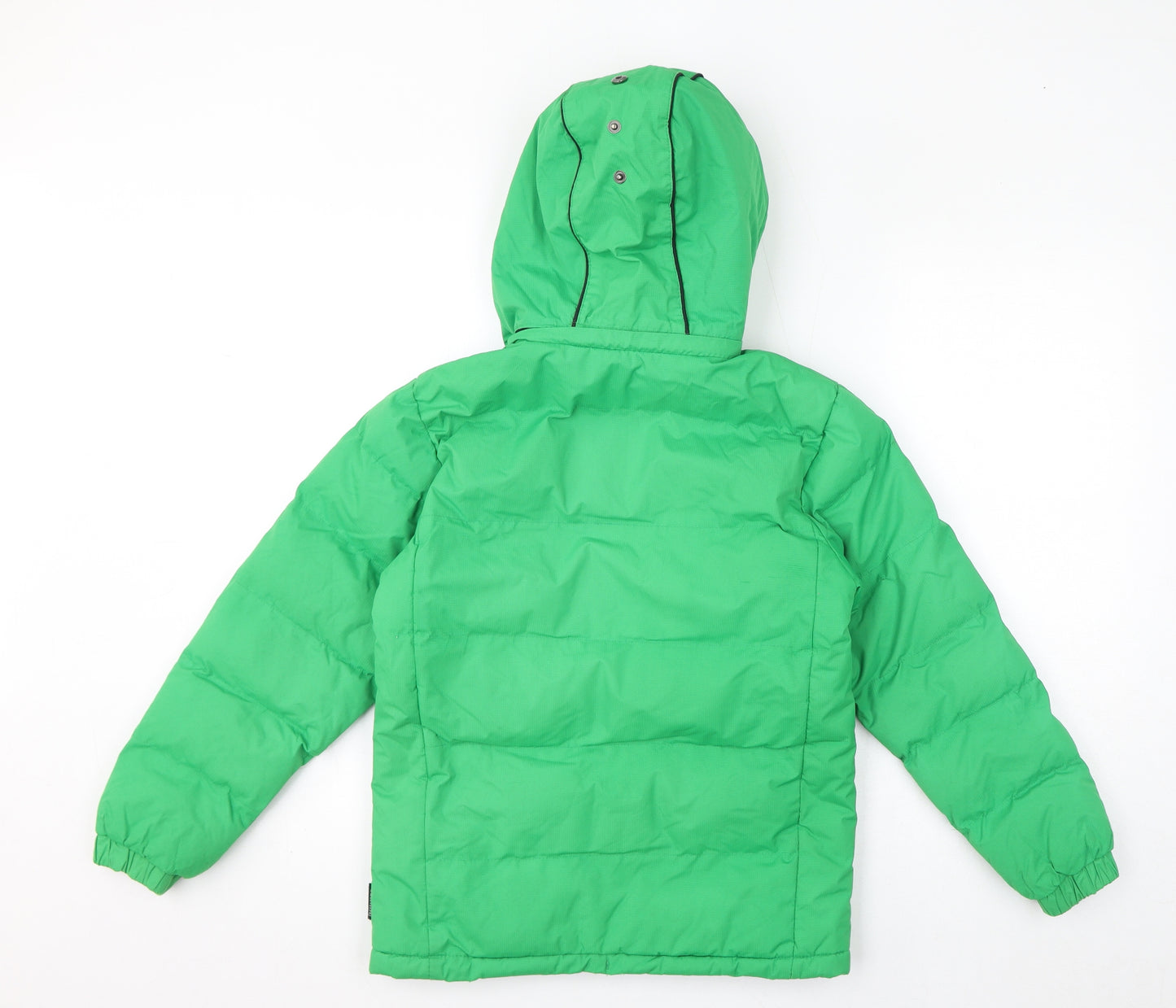Trespass Boys Green Rain Coat Coat Size 9-10 Years Zip