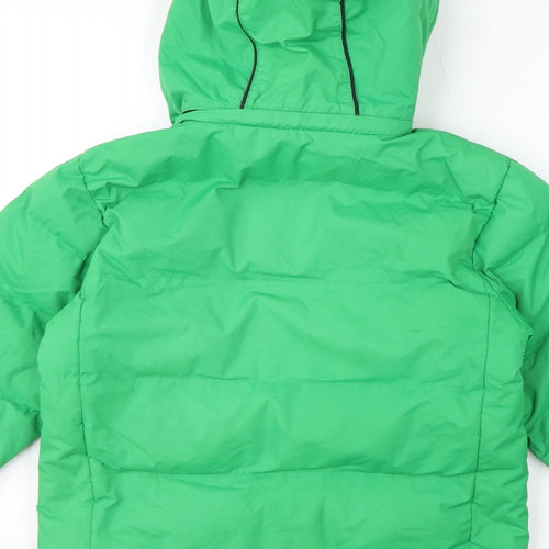 Trespass Boys Green Rain Coat Coat Size 9-10 Years Zip