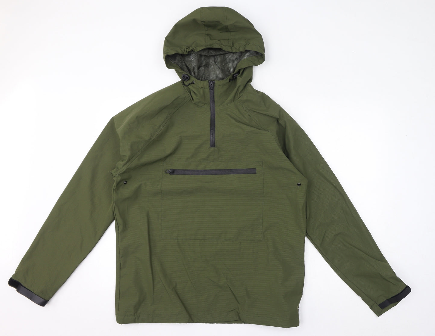 Topman Mens Green Anorak Coat Size M