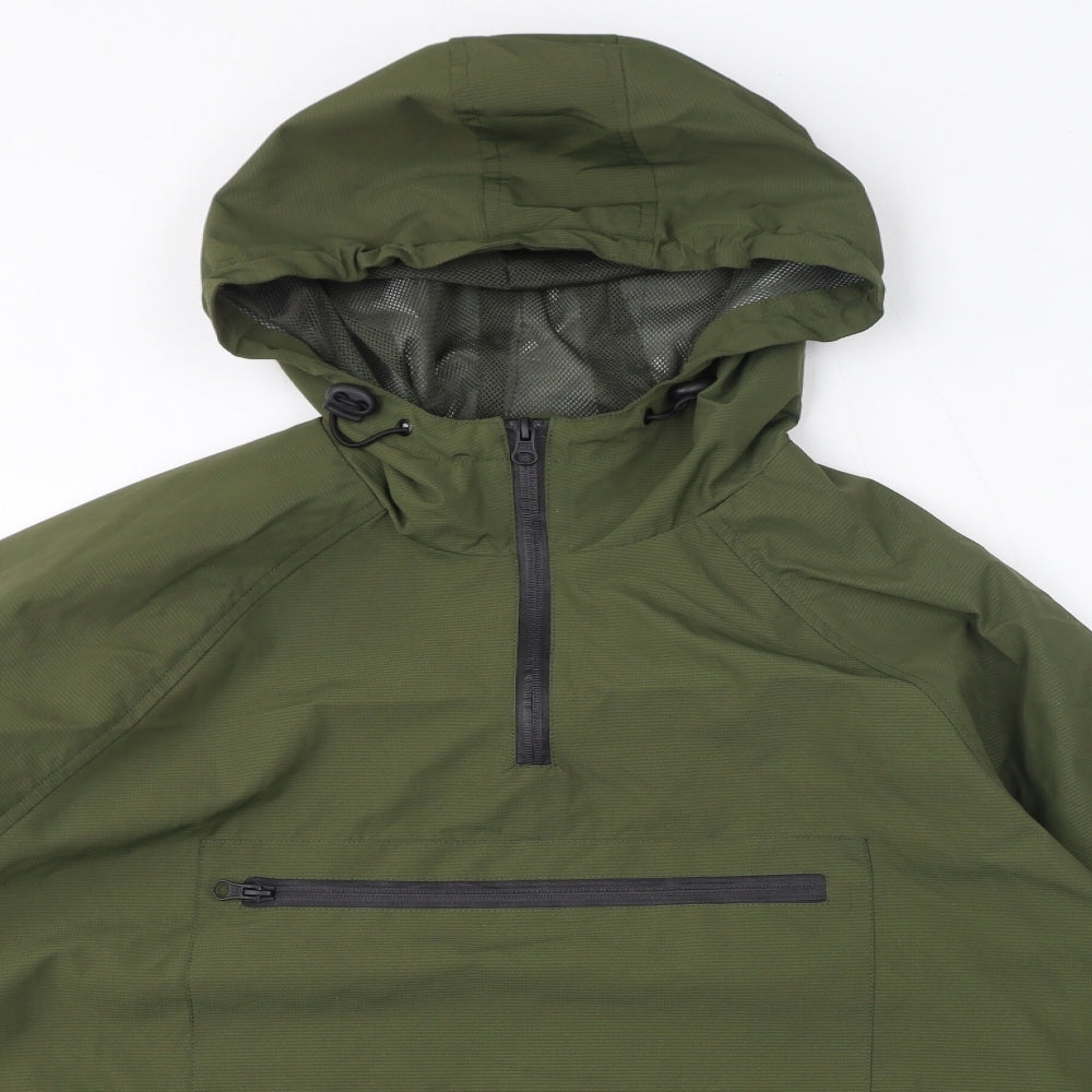 Topman Mens Green Anorak Coat Size M