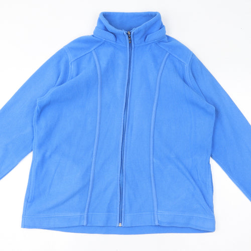 EWM Womens Blue Jacket Size 14 Zip - Size 14-16