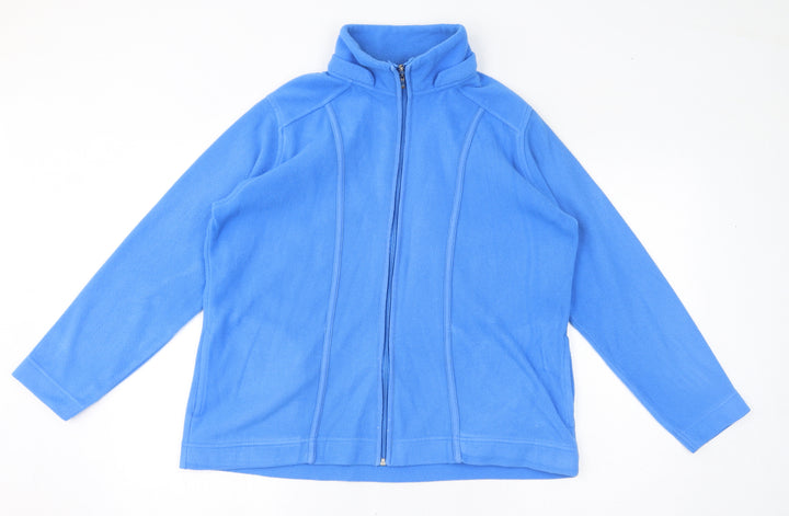 EWM Womens Blue Jacket Size 14 Zip - Size 14-16