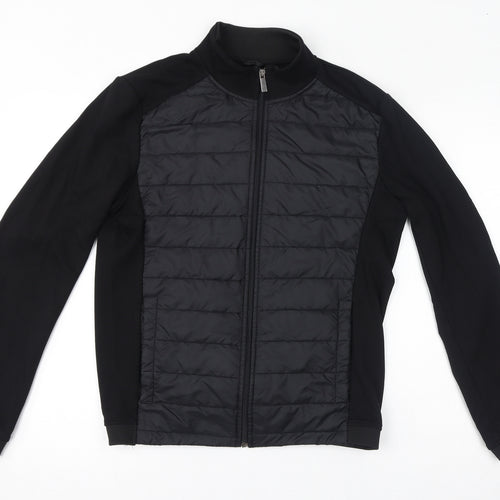 Zara Mens Black Jacket Size M Zip
