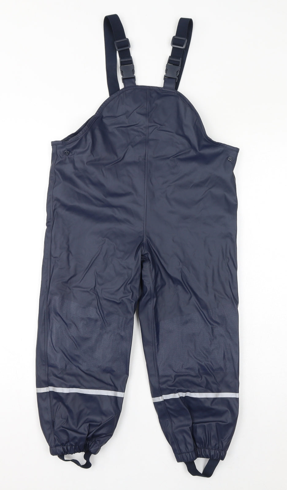 Lupilu Boys Blue Polyester Dungarees Trousers Size 4-5 Years L20 in Regular Buckle - Size 4-6, Inside Leg: 18in, Fleece Lined, Rain Trousers
