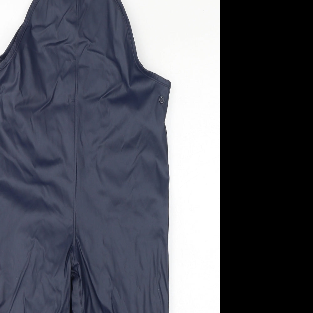 Lupilu Boys Blue Polyester Dungarees Trousers Size 4-5 Years L20 in Regular Buckle - Size 4-6, Inside Leg: 18in, Fleece Lined, Rain Trousers