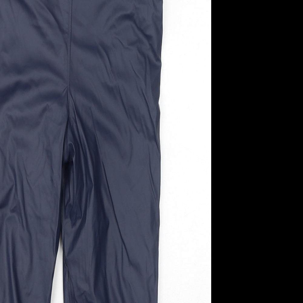 Lupilu Boys Blue Polyester Dungarees Trousers Size 4-5 Years L20 in Regular Buckle - Size 4-6, Inside Leg: 18in, Fleece Lined, Rain Trousers