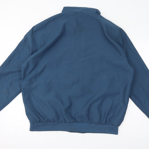 Atlas Mens Blue Bomber Jacket Jacket Size XL Zip