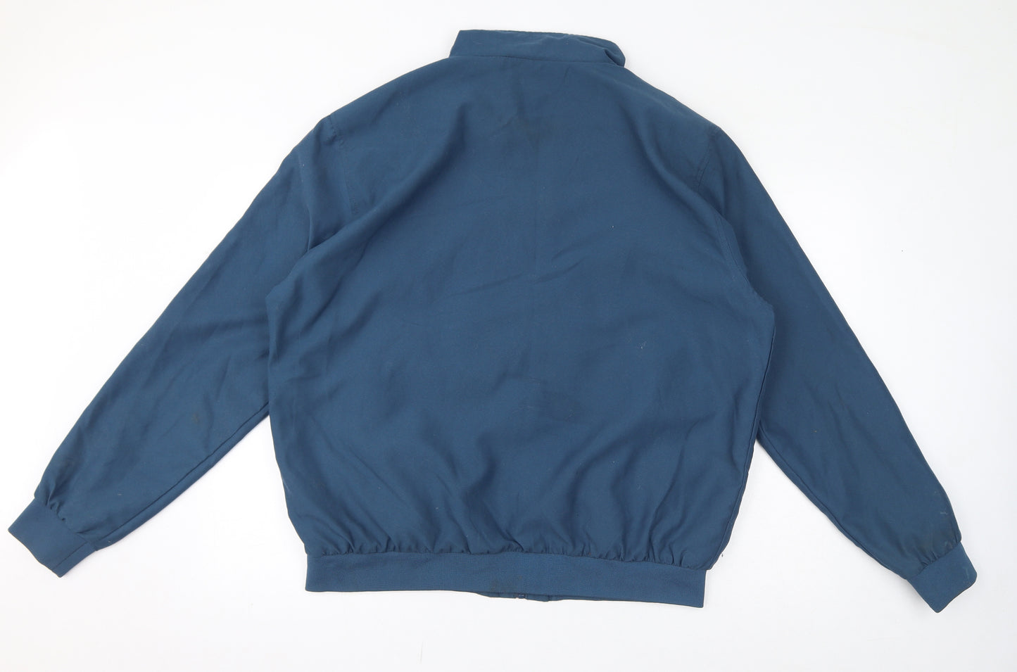 Atlas Mens Blue Bomber Jacket Jacket Size XL Zip