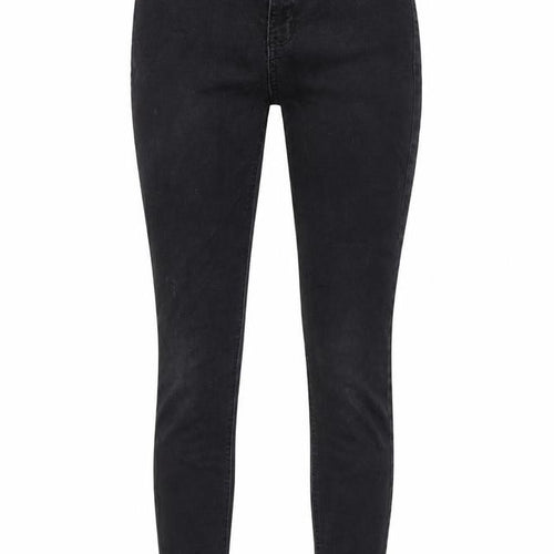 Marks and Spencer Womens Black Cotton Skinny Jeans Size 10 L28 in Regular Zip - Super Skinny