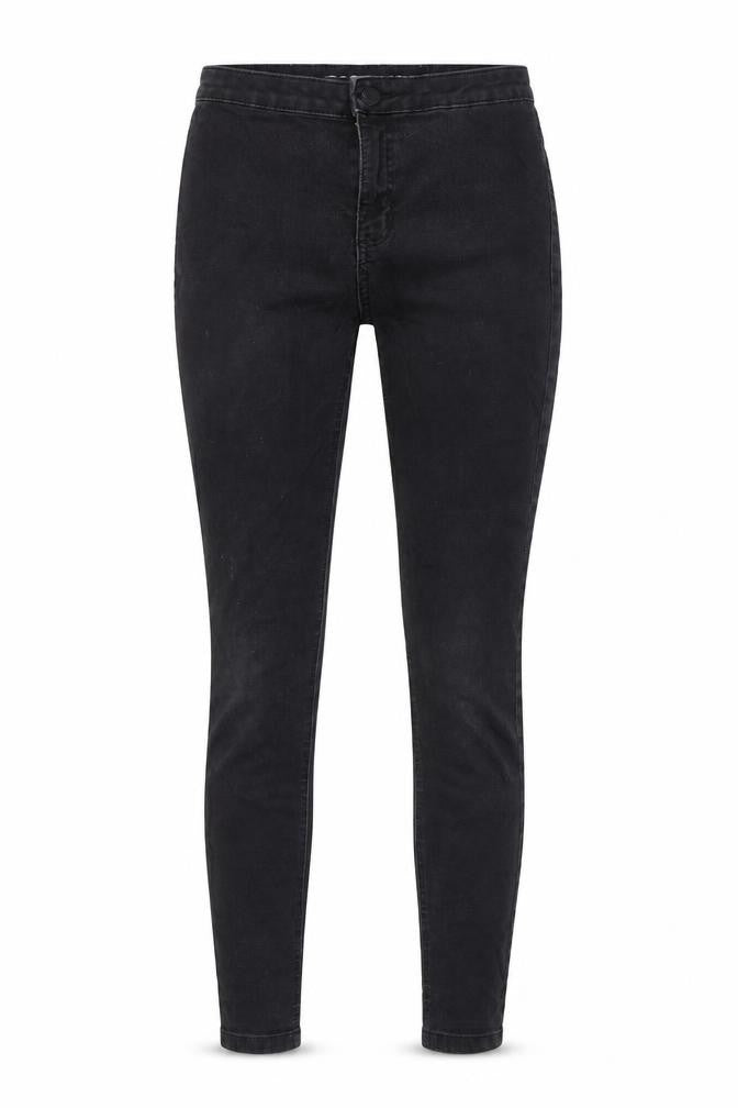 Marks and Spencer Womens Black Cotton Skinny Jeans Size 10 L28 in Regular Zip - Super Skinny
