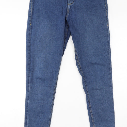 Topshop Womens Blue Cotton Jegging Jeans Size 33 in L32 in Regular Zip