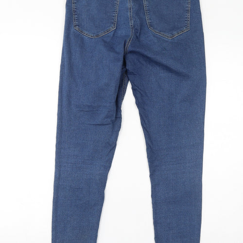 Topshop Womens Blue Cotton Jegging Jeans Size 33 in L32 in Regular Zip