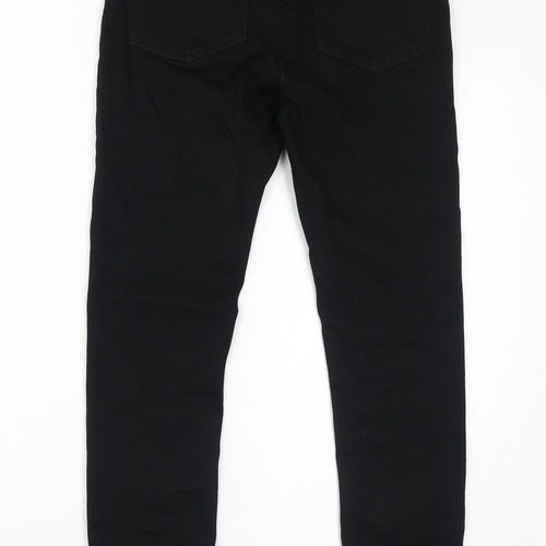 365 Denim Womens Black Cotton Skinny Jeans Size 8 L26 in Regular Zip