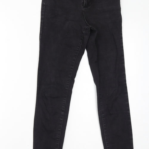 Denim & Co. Womens Black Cotton Skinny Jeans Size 10 L28 in Regular Zip