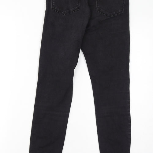 Denim & Co. Womens Black Cotton Skinny Jeans Size 10 L28 in Regular Zip