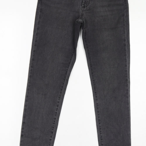 James Jeans Womens Grey Cotton Skinny Jeans Size 28 in L28 in Regular Zip