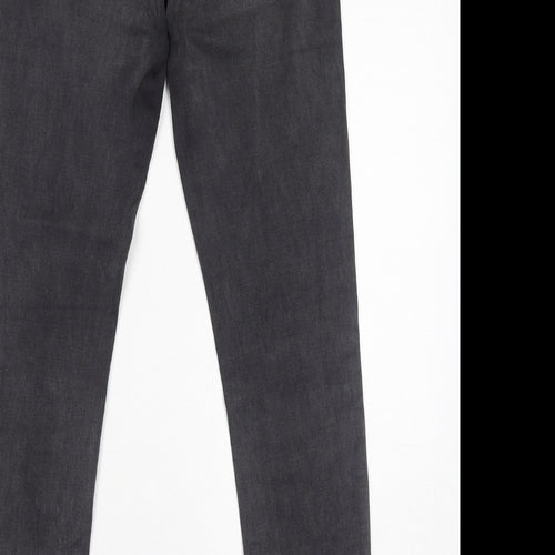 James Jeans Womens Grey Cotton Skinny Jeans Size 28 in L28 in Regular Zip