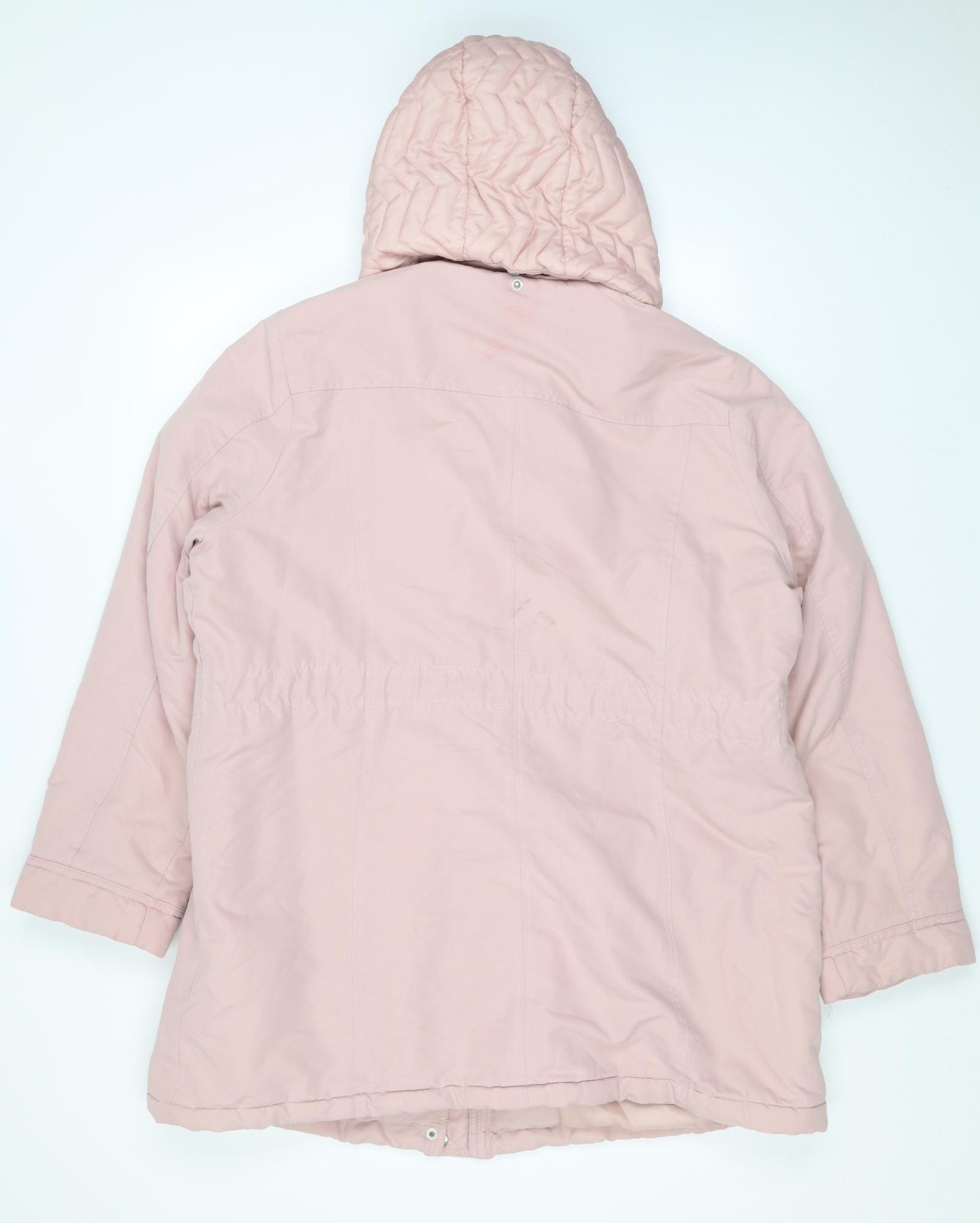 Authentic Womens Pink Rain Coat Coat Size 16 Zip