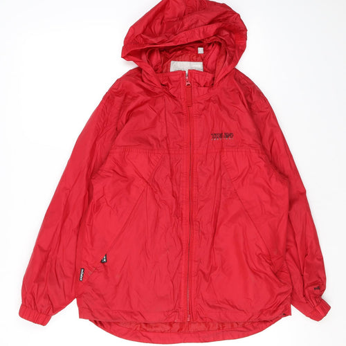 TOG24 Boys Red Windbreaker Jacket Size 11-12 Years Zip