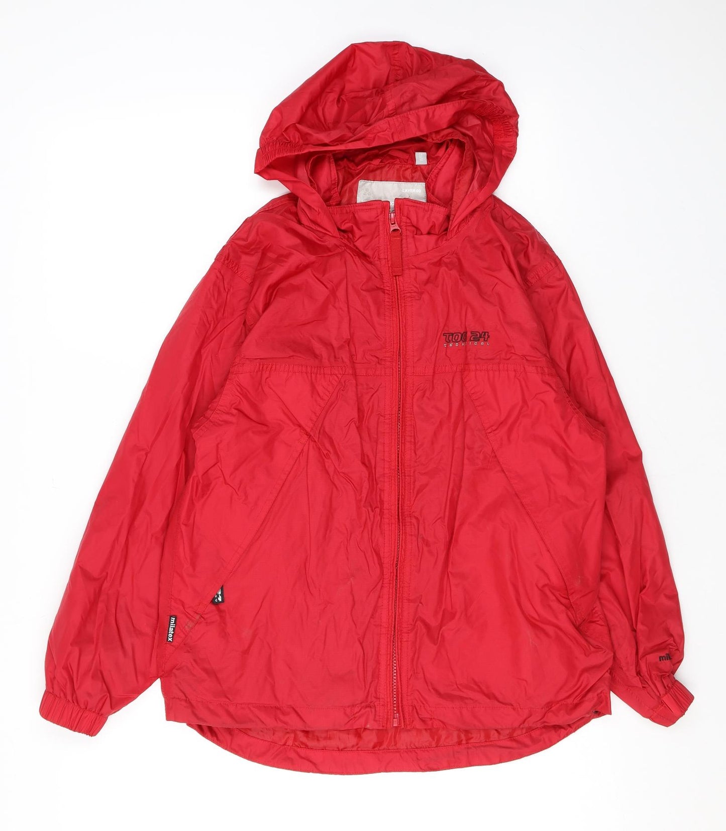 TOG24 Boys Red Windbreaker Jacket Size 11-12 Years Zip